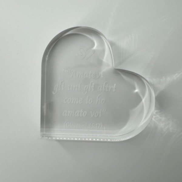 Cuore in plexiglass: Cuore dell'amore