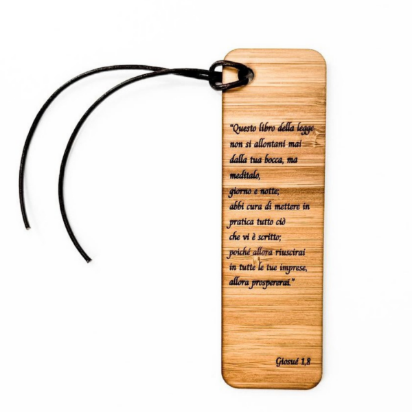 Segna Libro in legno: Segnalibro di riflessione spirituale - immagine 2