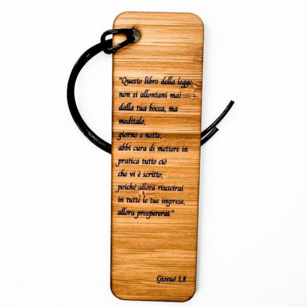 Segna Libro in legno: Segnalibro di riflessione spirituale