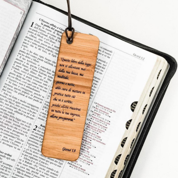 Segna Libro in legno: Segnalibro di riflessione spirituale - immagine 3